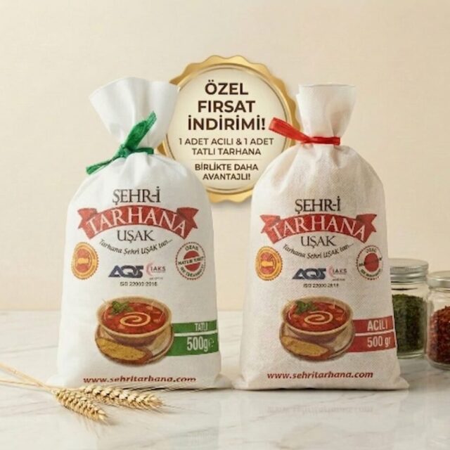 1 kg tarhana seti 500 gr tatlı 500 gr acılı - Şehri Tarhana Uşak